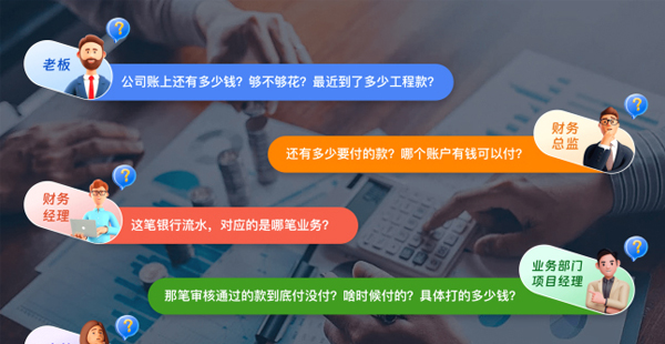 一個窗口掌握全盤資金，收支流水一鍵業務溯源