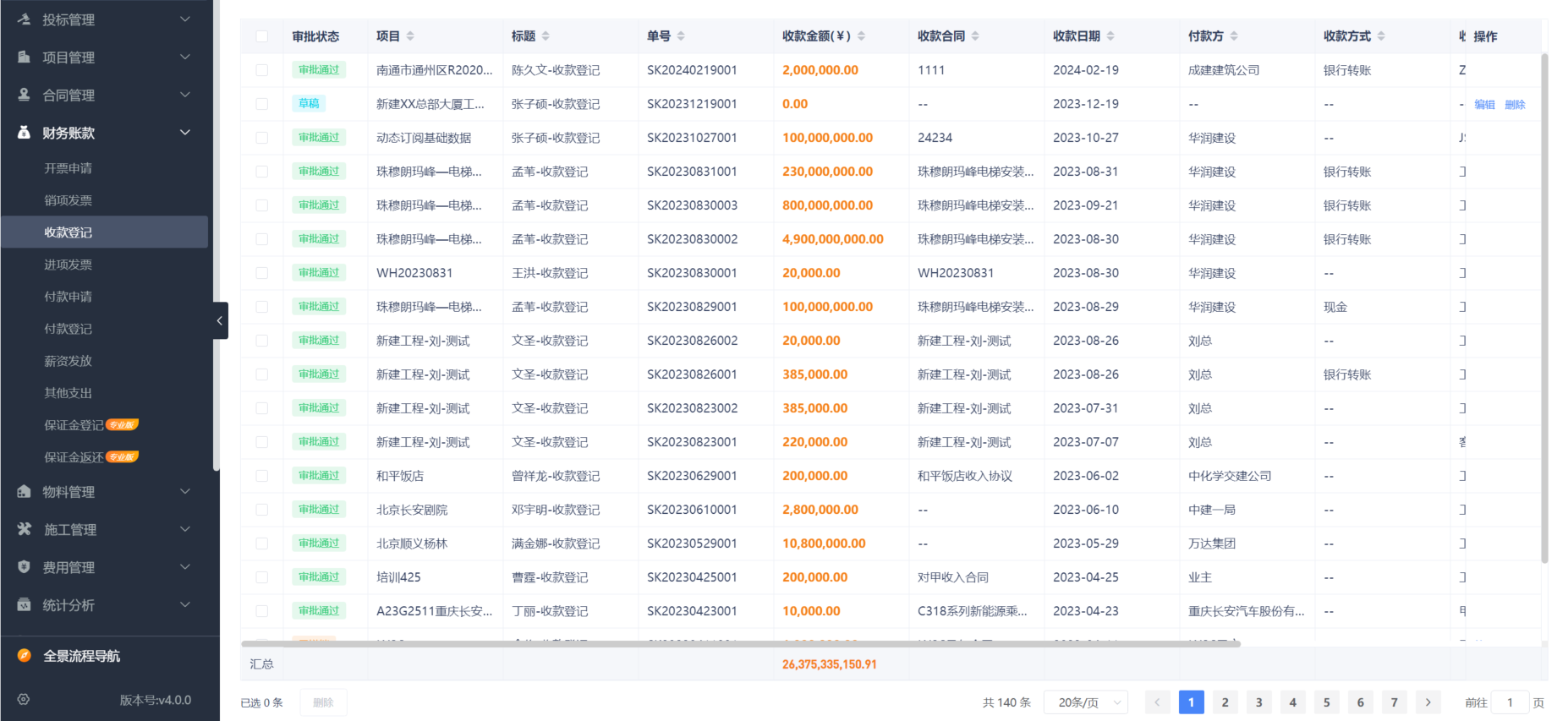 工程項目管理系統