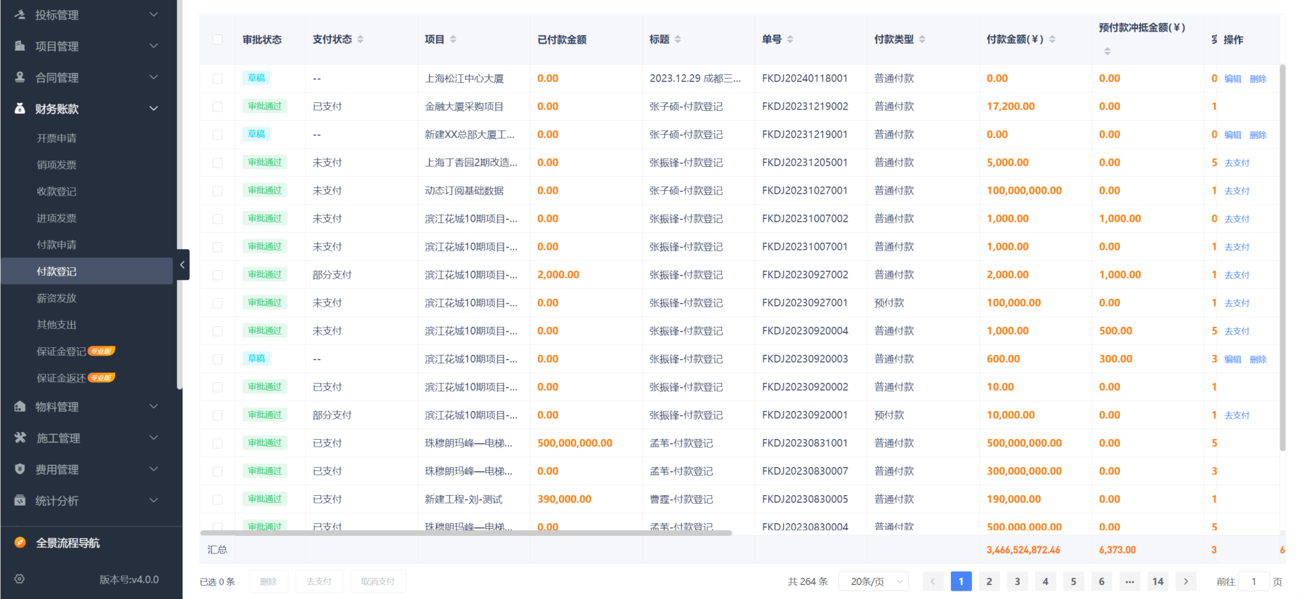 工程項目管理系統