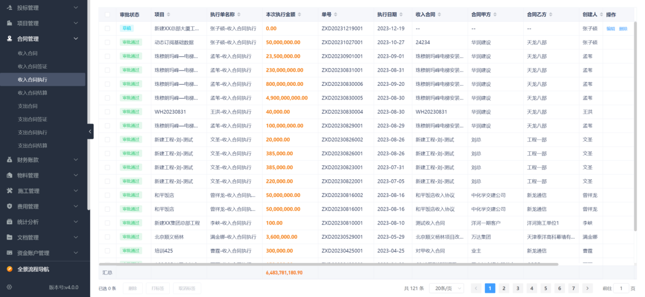 工程項目預算管理系統