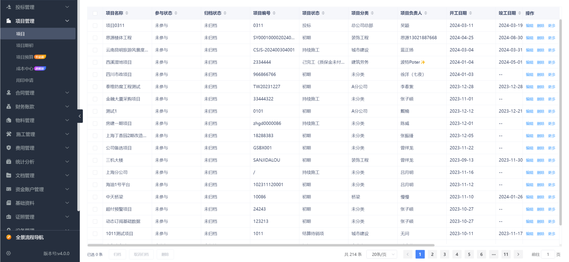 建筑施工管理平臺